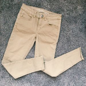 american eagle khaki jeggings
